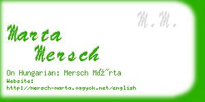 marta mersch business card